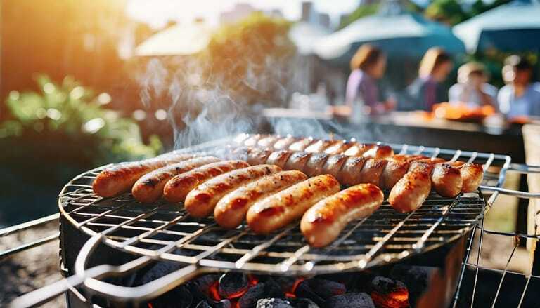 W&uuml;rstchen auf dem Grill