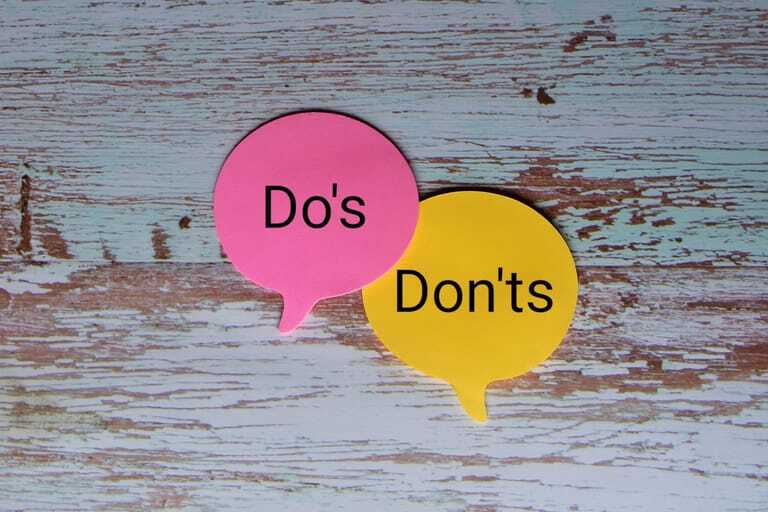 Do´s und Dont`s