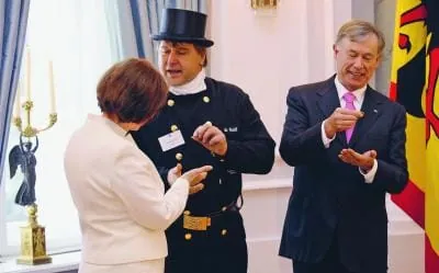 Glücksbringer im Schloss Bellevue