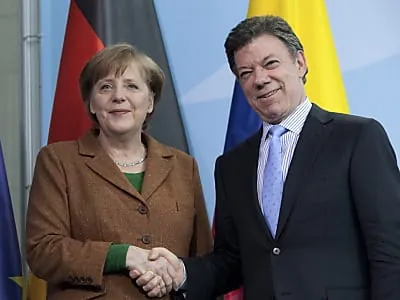Merkel setzt auf Ausbau der Wirtschaftsbeziehungen mit Kolumbien