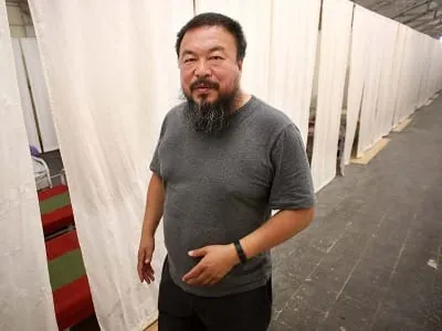 Sympathisanten von Ai Weiwei protestieren gegen seine Verhaftung