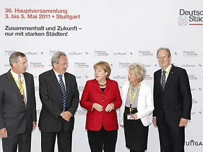 Besuch der Kanzlerin beim Städtetag wie ein Familienfest