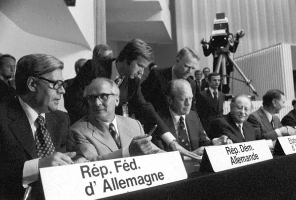 Der "Geist von Helsinki" befördert den deutschen Einigungsprozess