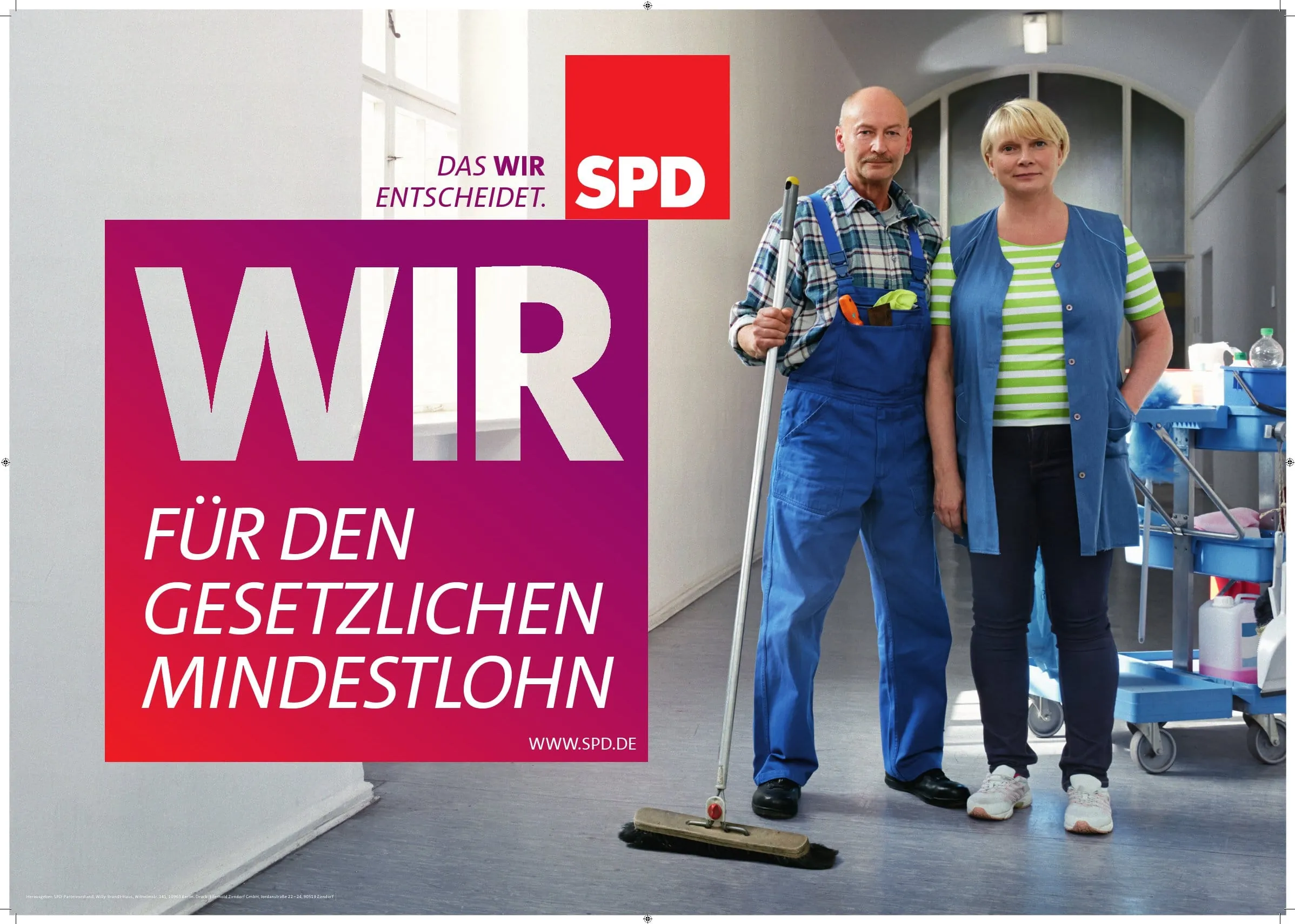 SPD-Wahlkampf: Gebäudereiniger sind sauer