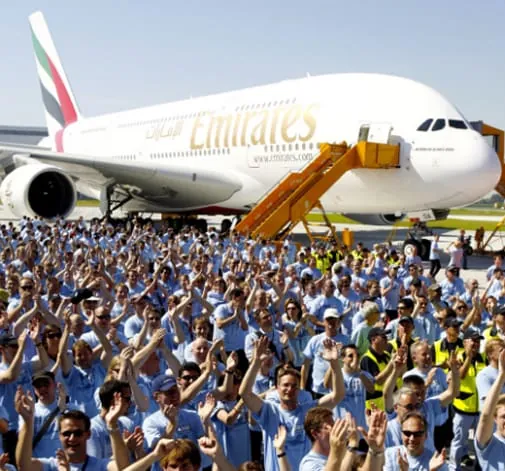 Vorhang auf für den Superflieger A380