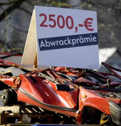 Abwrackprämie mit positiven Auswirkungen auf Umwelt