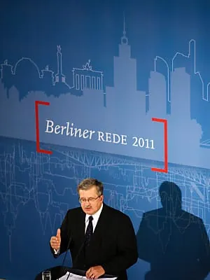 Komorowski hält in Berlin ein Plädoyer für Europa