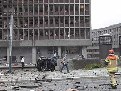 Bestürzung über Bombenanschlag in Oslo