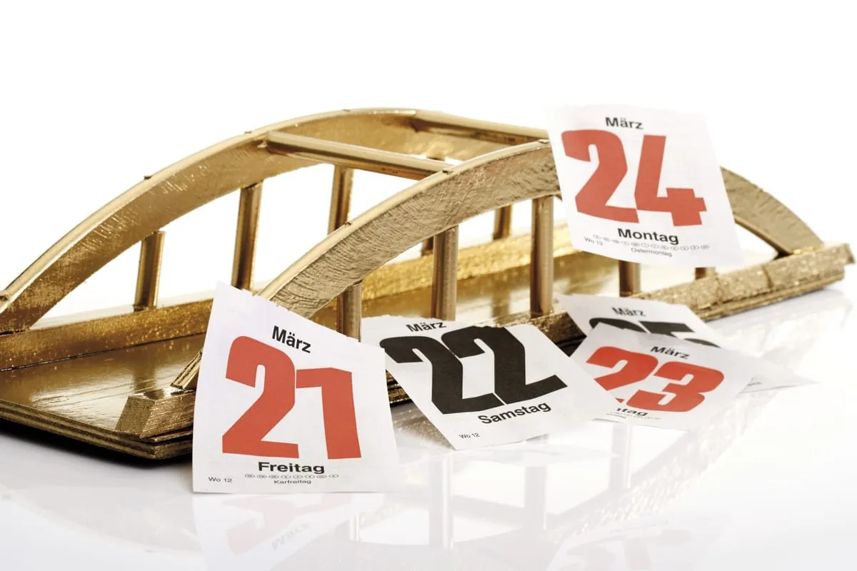 Brückentage 2019: So nutzen Sie Feiertage für Ihren Urlaub