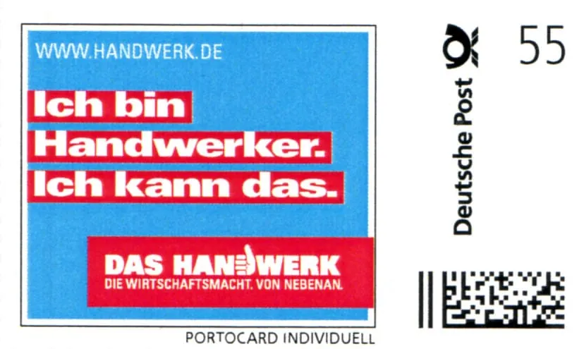 Imagekampagne: Briefe und Marken mit Handwerksgruß