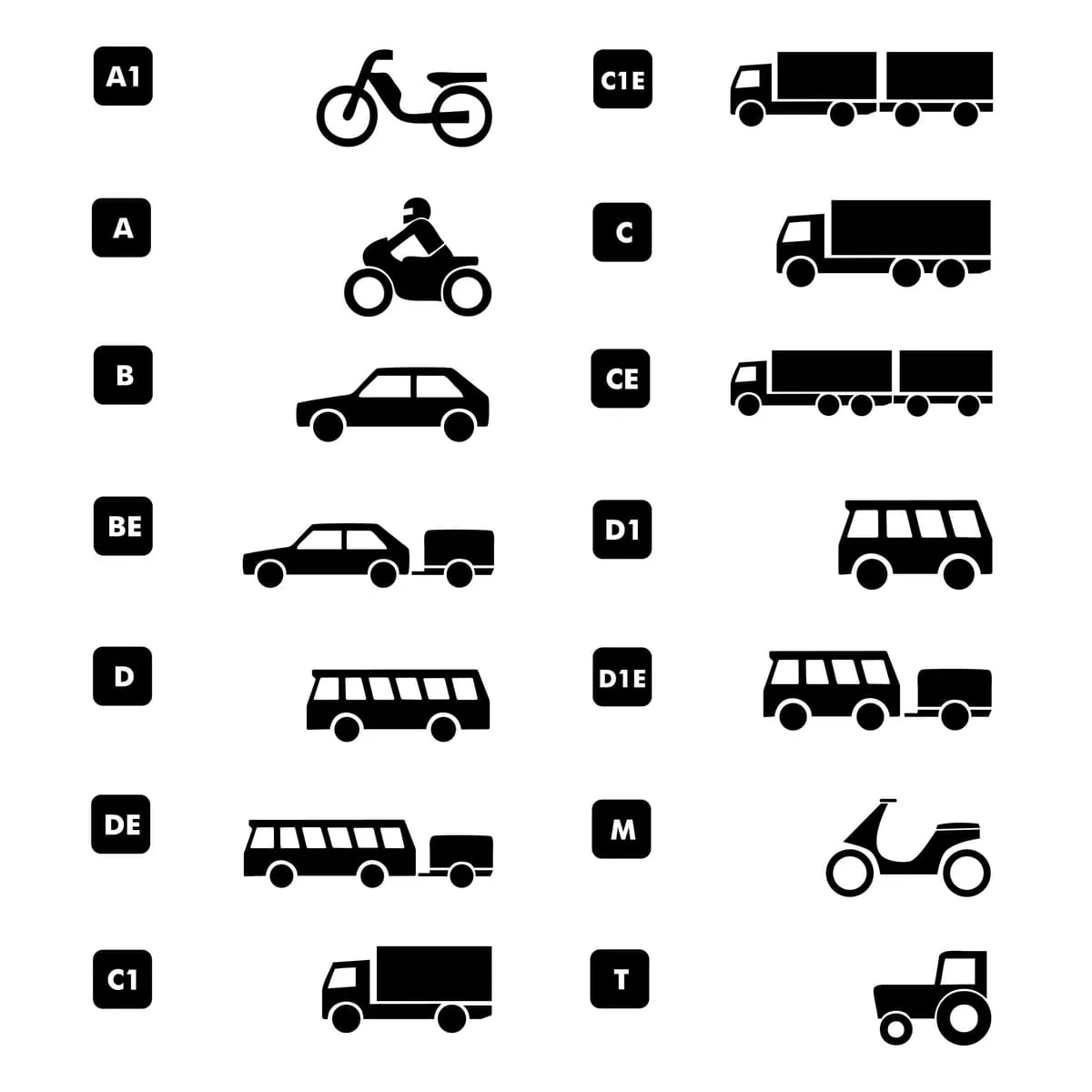Die neuen EU-Führerscheinklassen im Überblick