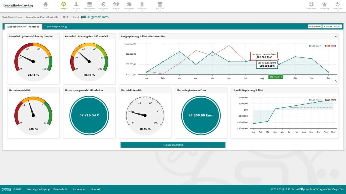 Unternehmenssteuerung: Mit dem Tacho alles im Blick
