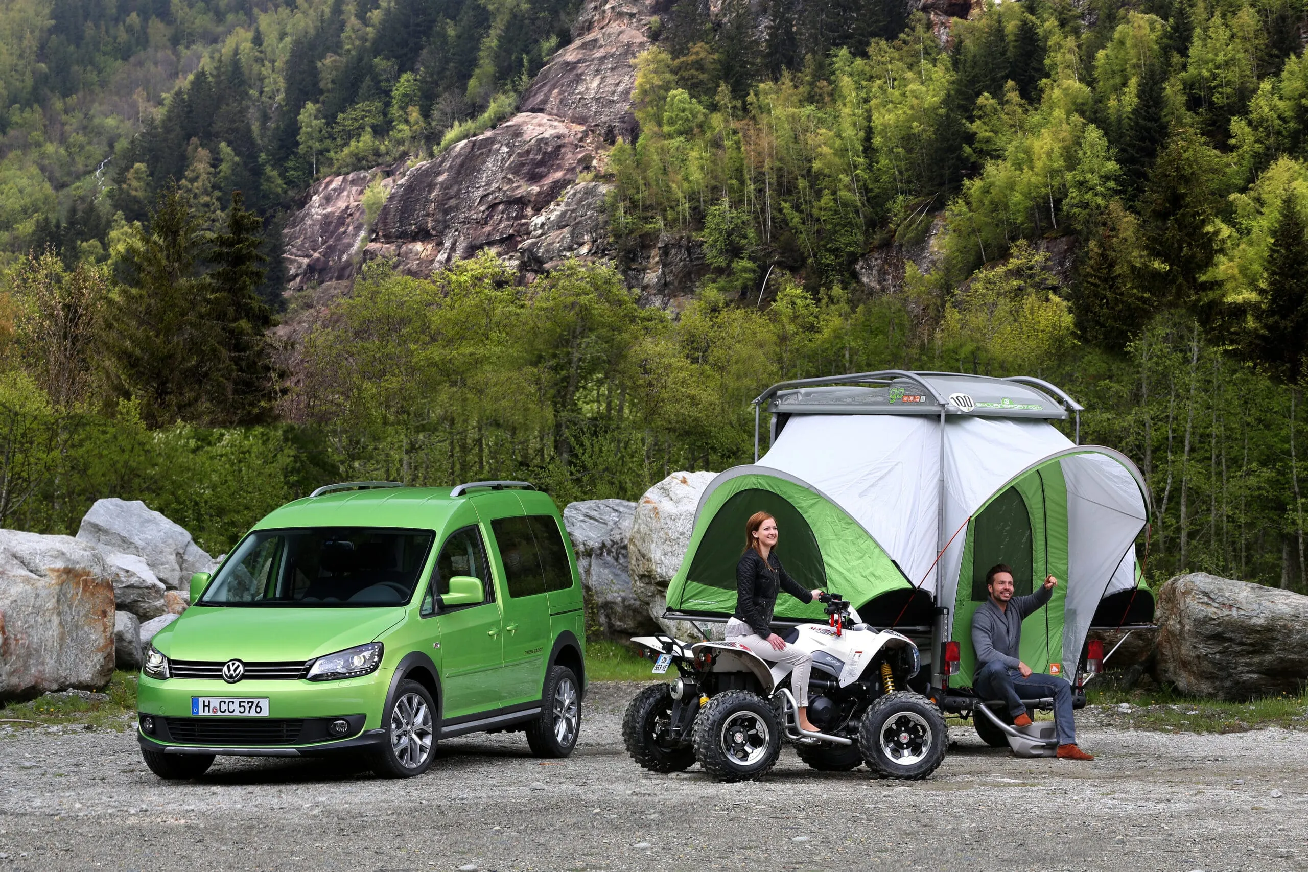 Mit dem Caddy ins Gelände