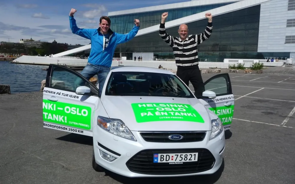 Im Ford Mondeo nur knapp 2,8 Liter auf 100 Kilometer verbraucht