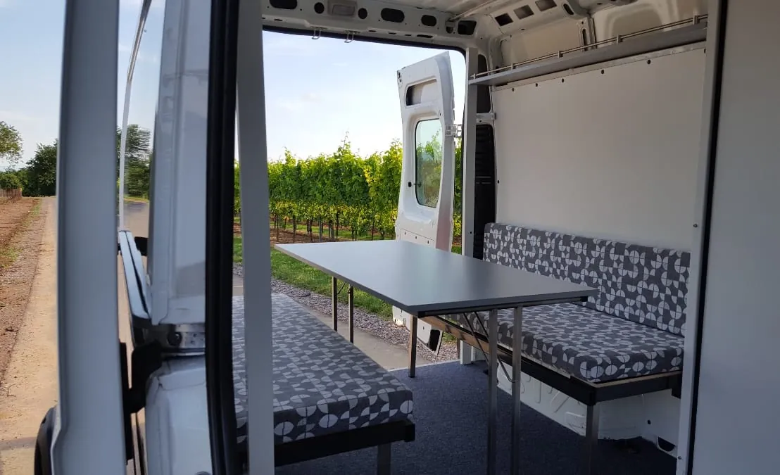 Camping auf der Baustelle