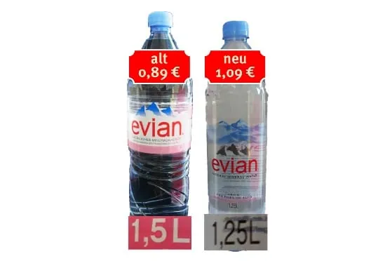 Evian Mineralwasser ist Mogelpackung 2016