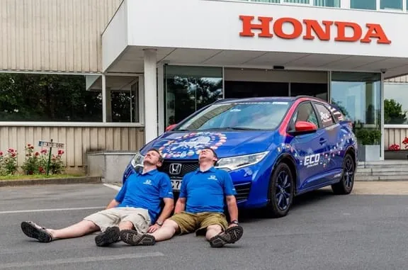 Spritspar-Weltrekord im Honda Civic Tourer aufgestellt