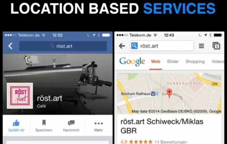 Google Maps, Foursquare und Yelp für den Betrieb nutzen