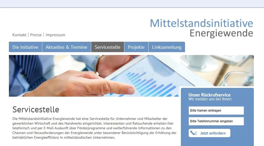 Servicestelle für Handwerksbetriebe