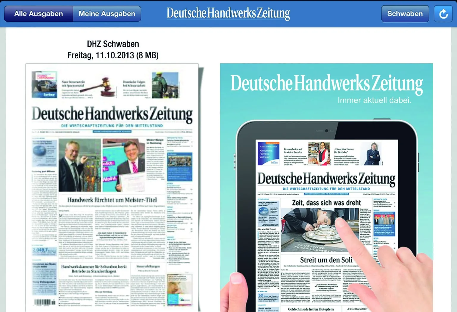 Neuer Service: Die DHZ-App ist da