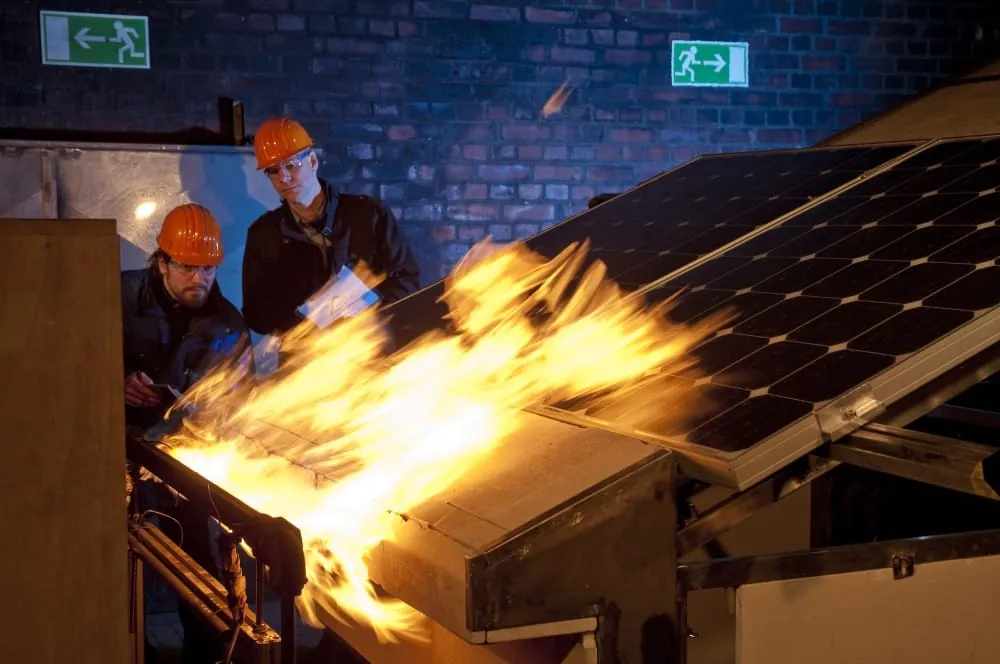 Brandsicherheit von Solarmodulen soll verbessert werden