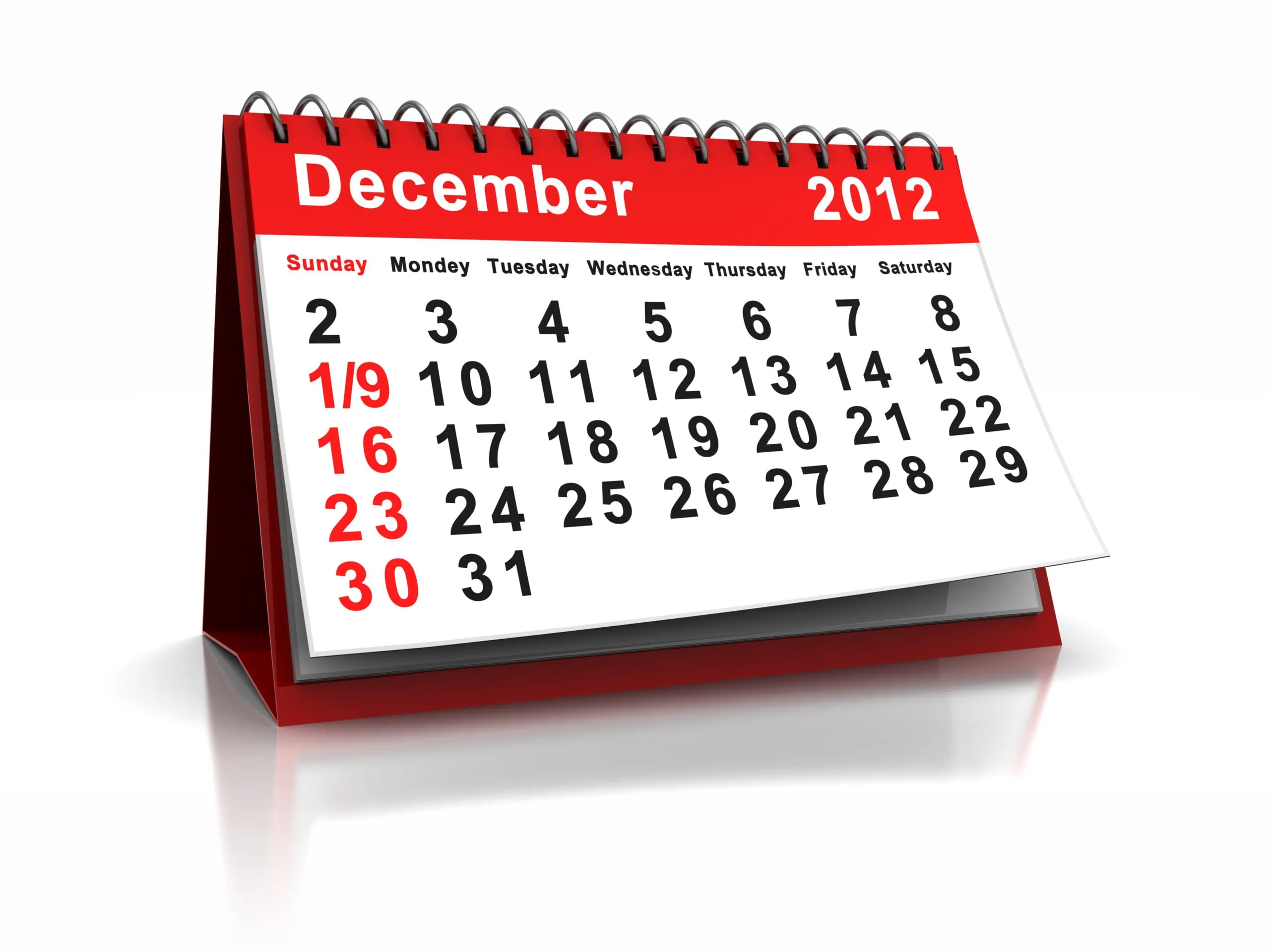 Das ändert sich alles im Dezember 2012