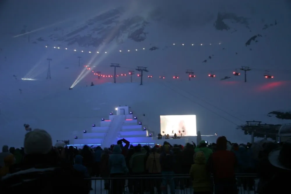 Sölden: Gletscherschauspiel "Hannibal"