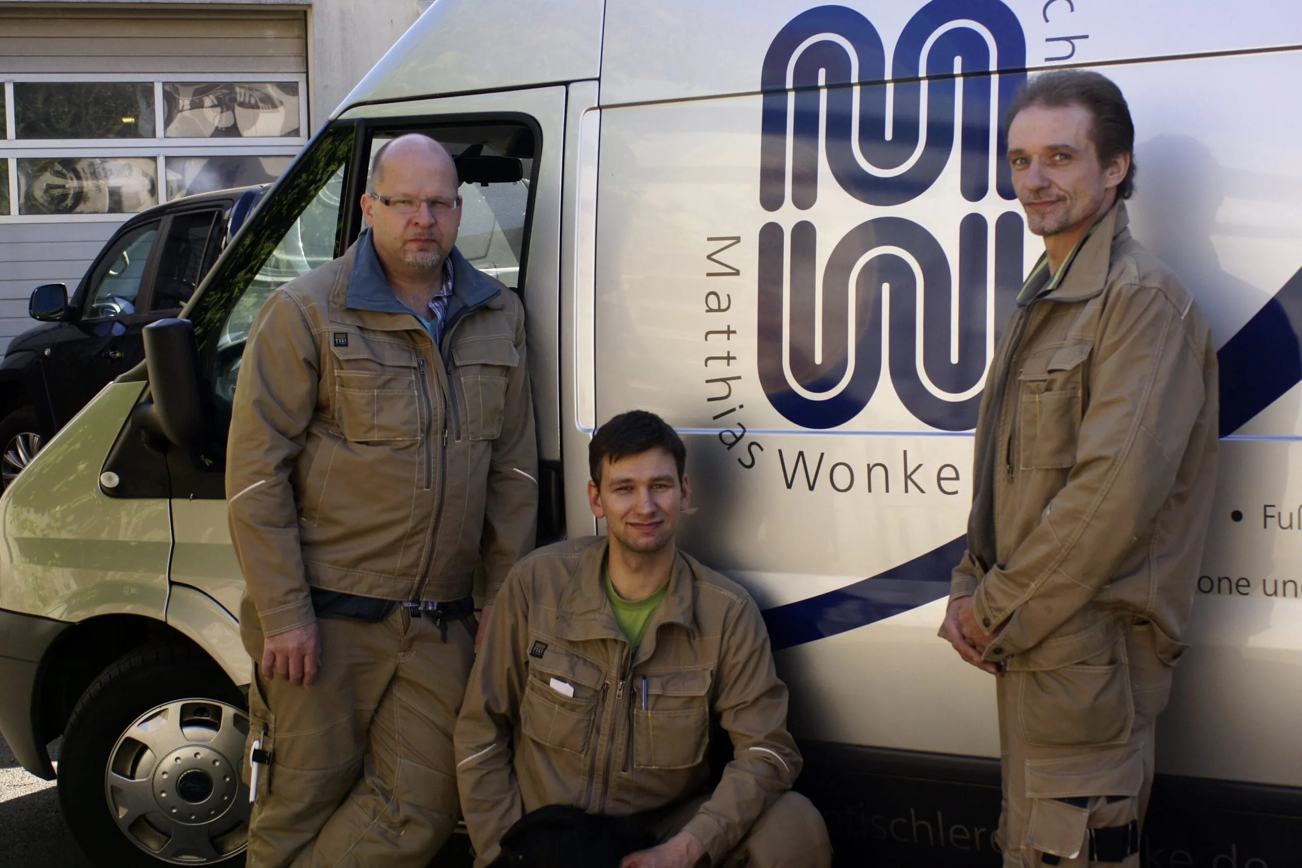 Tischler testen Berufskleidung "TechZone" von F. Engel