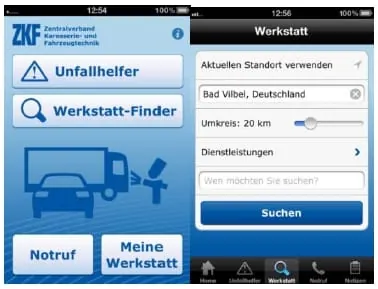 Zentralverband bietet neue Unfallhelfer-App
