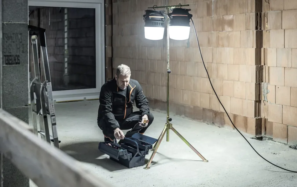 LED-Baustrahler Orum von Brennenstuhl mit 360-Grad-Ausleuchtung