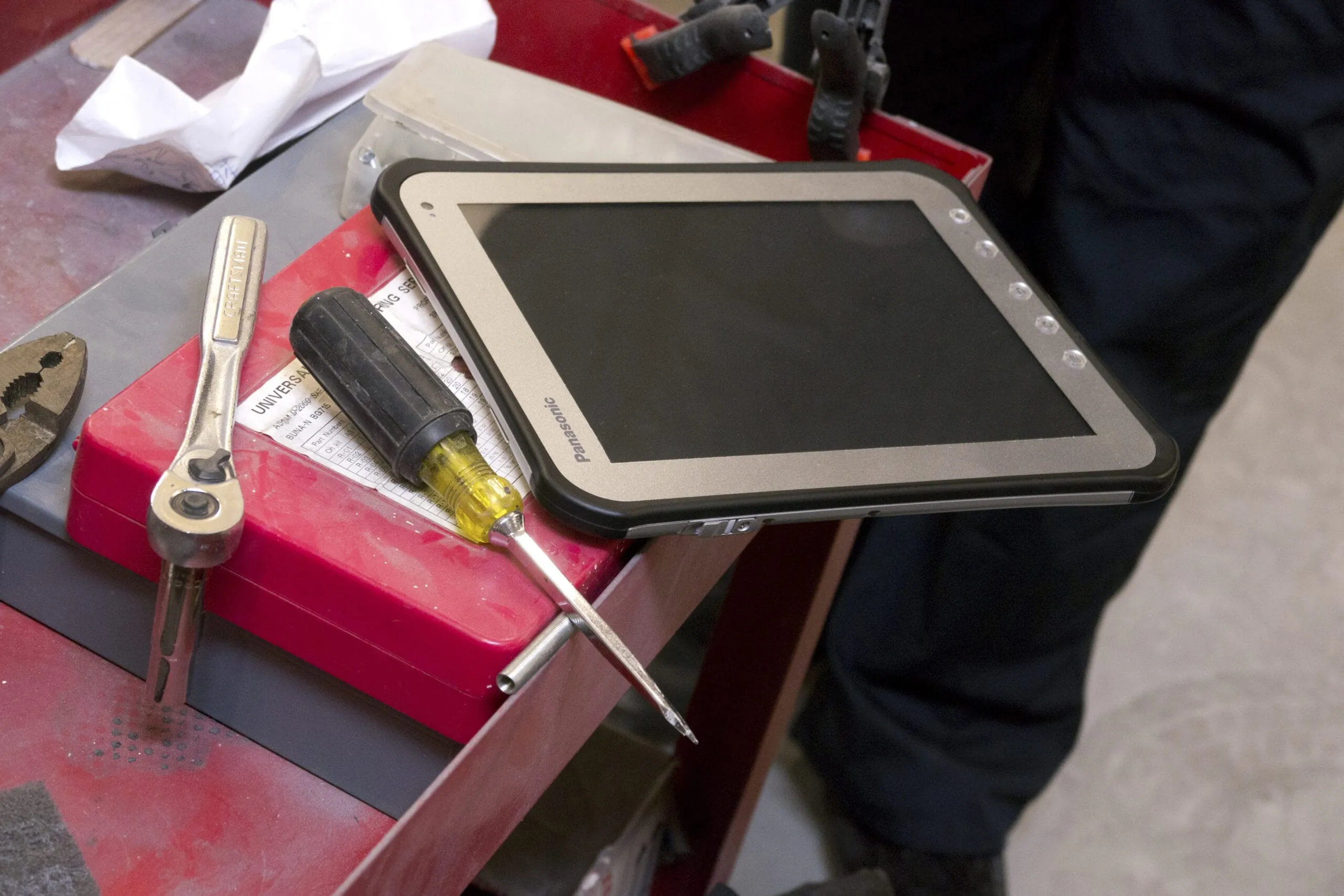 Taffes Tablet für die Baustelle