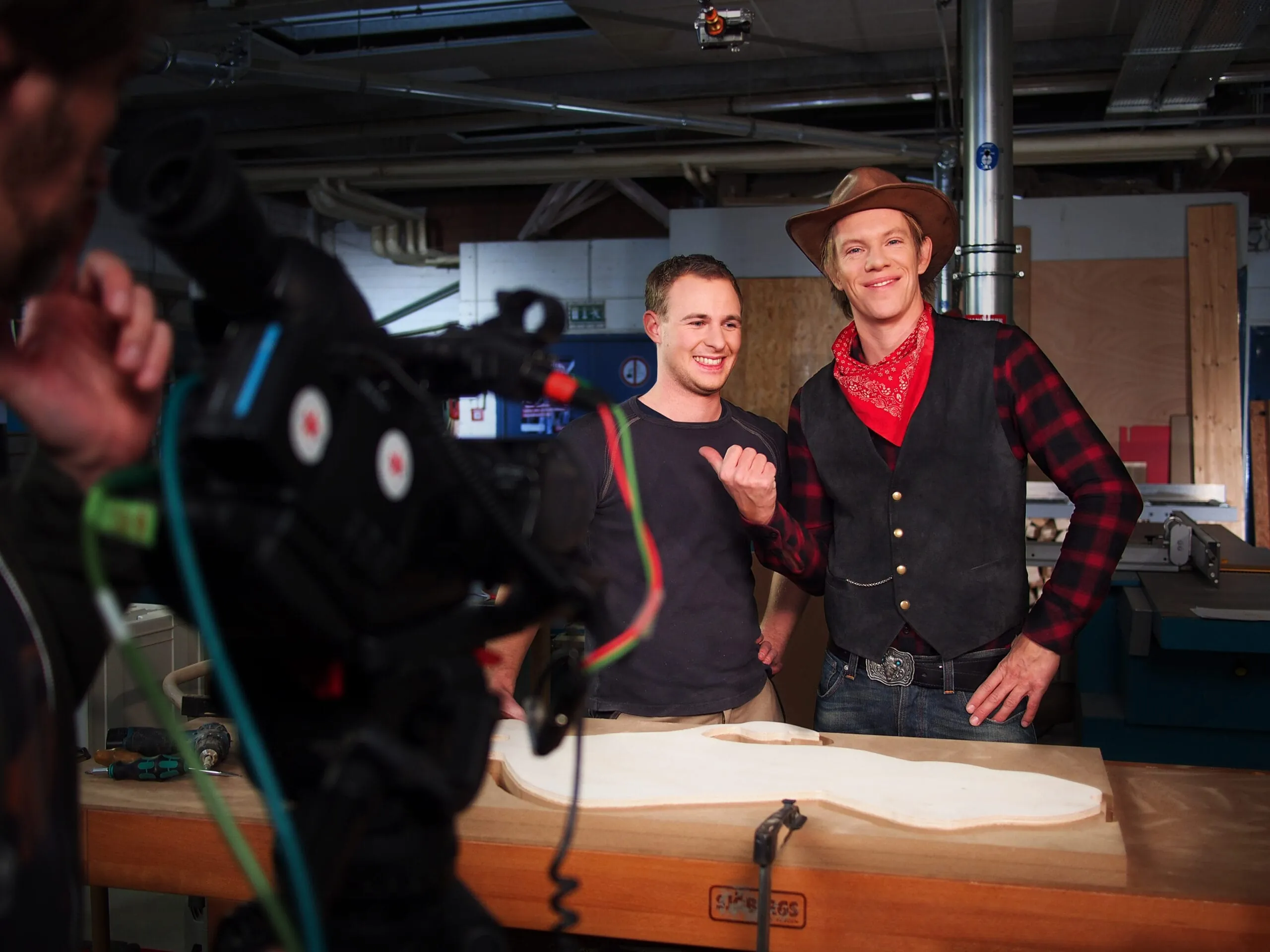 Filmdreh mit Simon und der Crazy Kuh