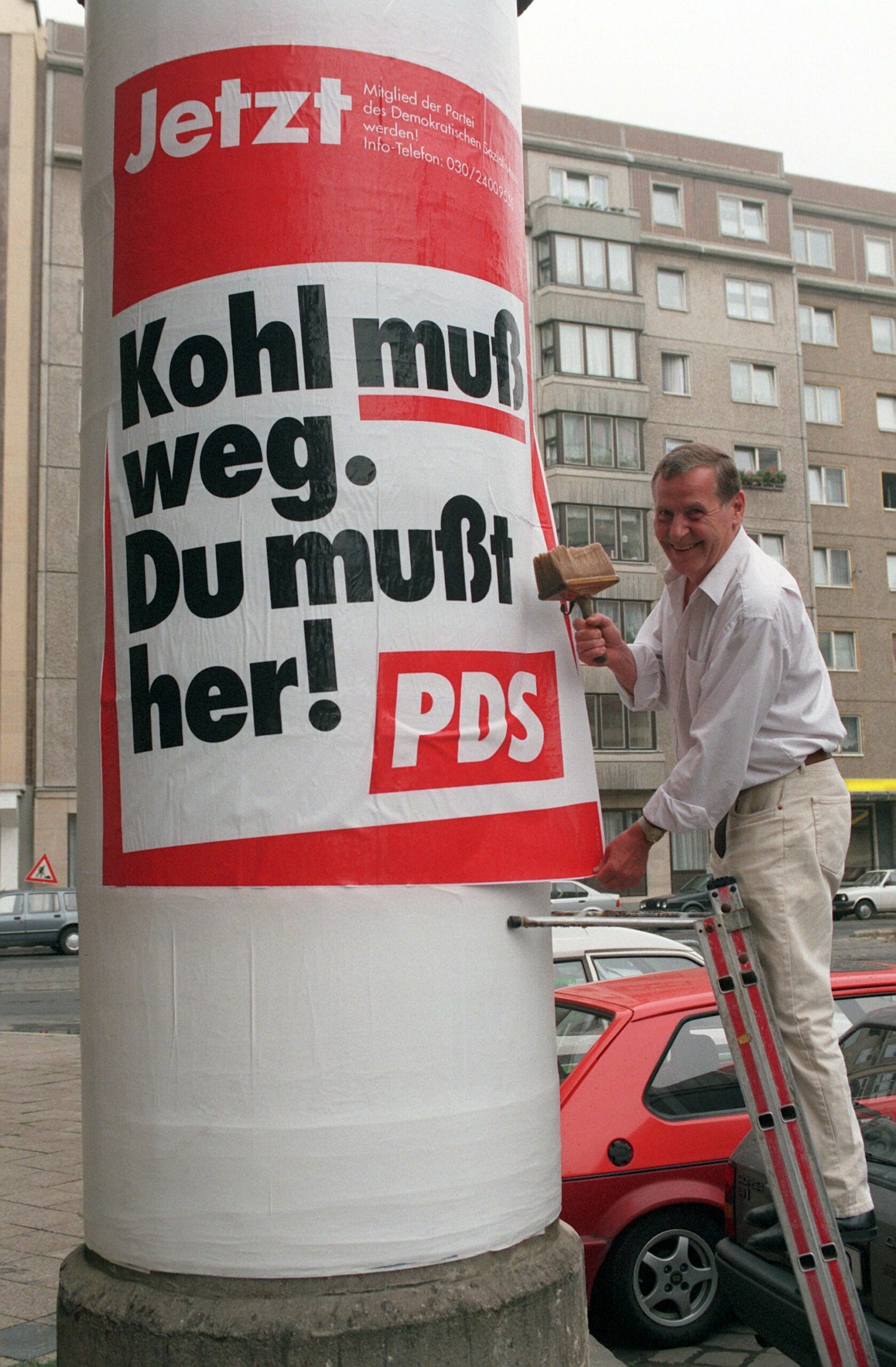 PDS Plakat in Berlin 1997