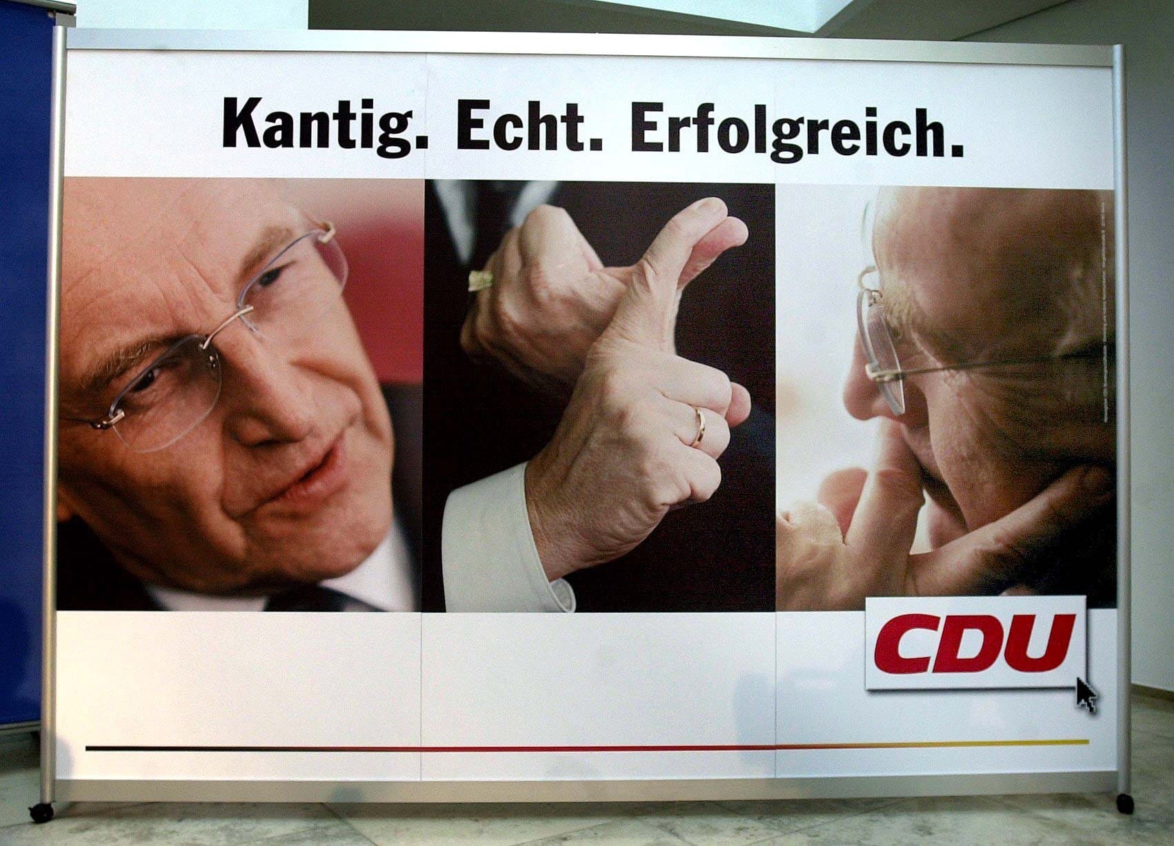 Wahlplakat von Edmund Stoiber
