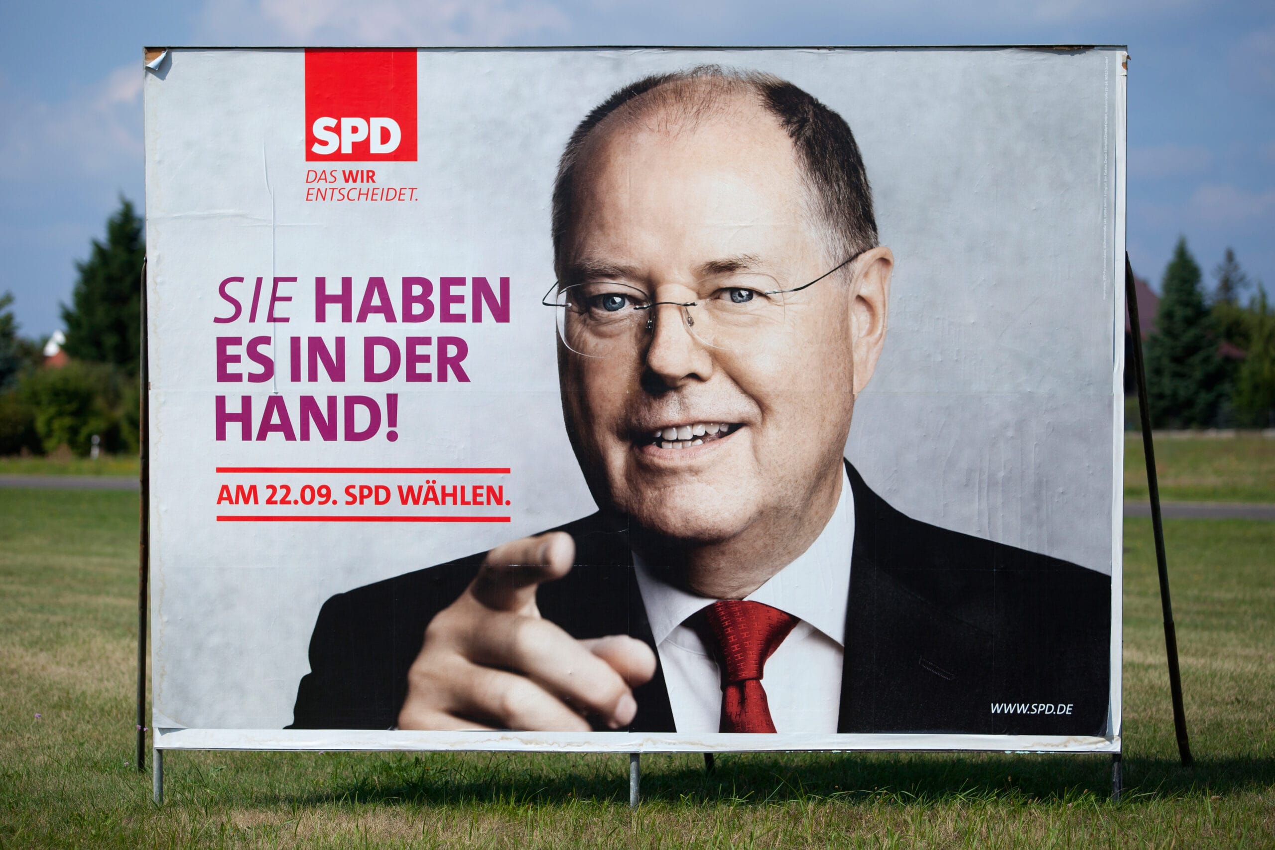 Wahlplakat von Peer Steinbrueck