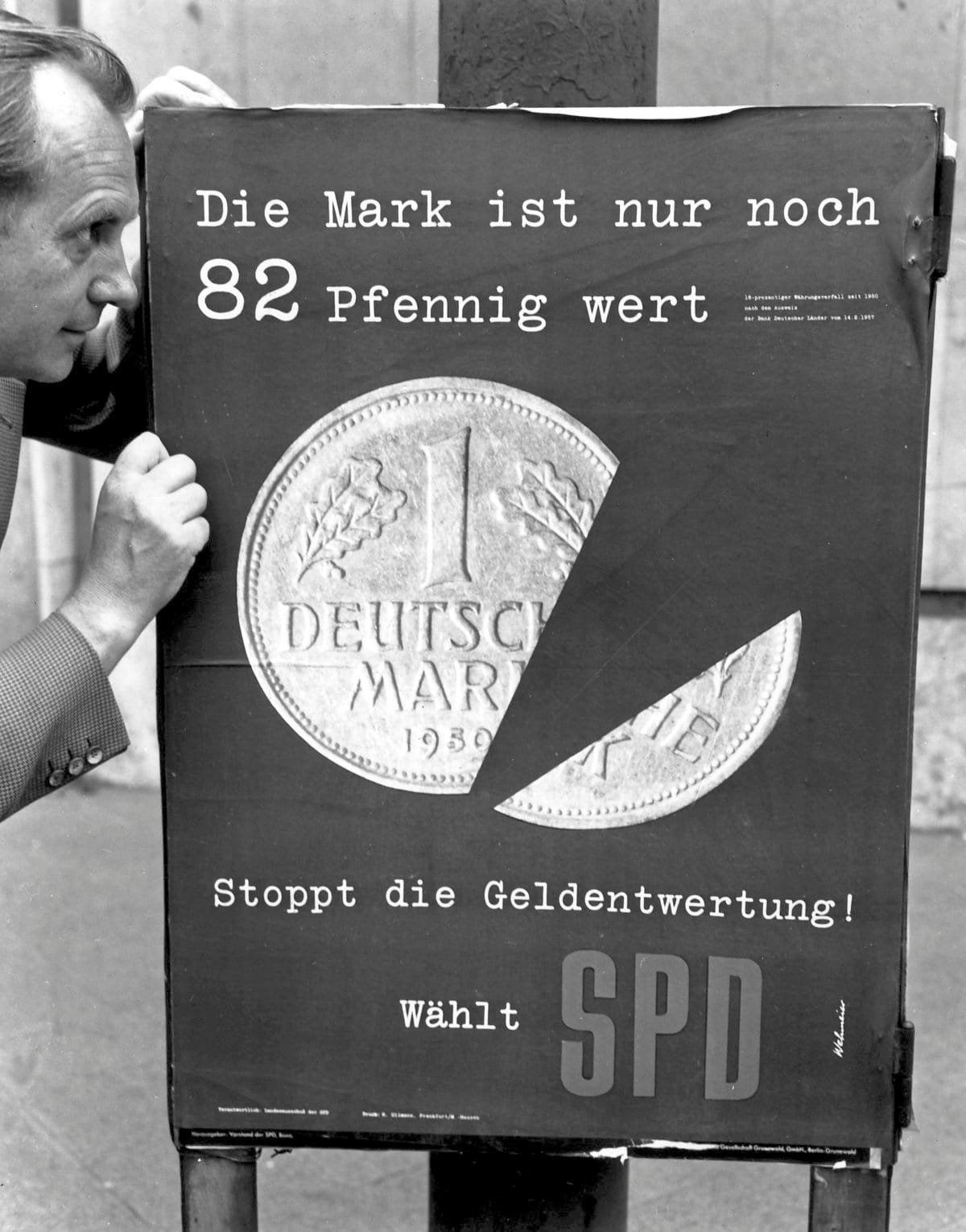 SPD prangert auf Wahlplakat die Inflation an
