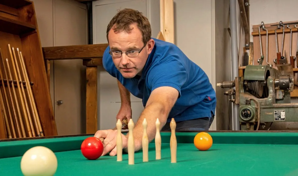 Marco Lohmann spielt selbst nur selten Billard