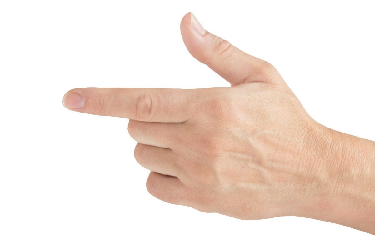 Aufgepasst, Zeigefinger