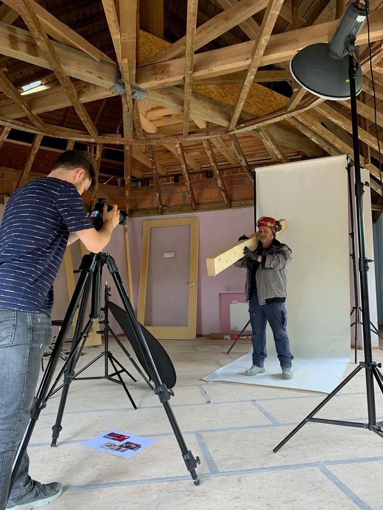 Foto-Shooting zu Helden am Bau