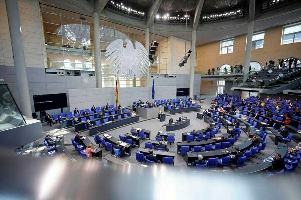 Plenarsaal des Deutschen Bundestags