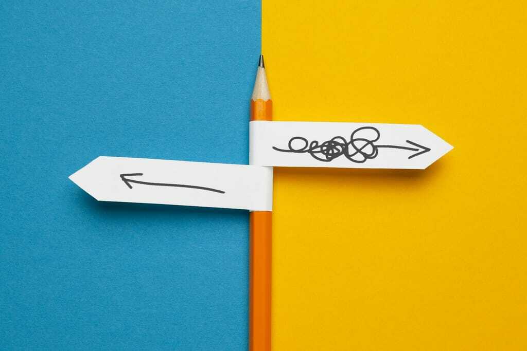 Bleistift, Pfeile links und rechts.s