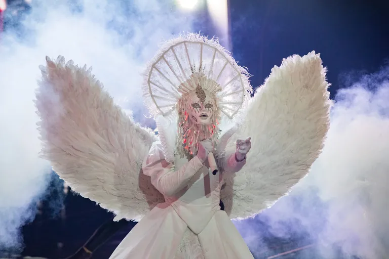 Der Engel bei der TV-Show "The Masked Singer"