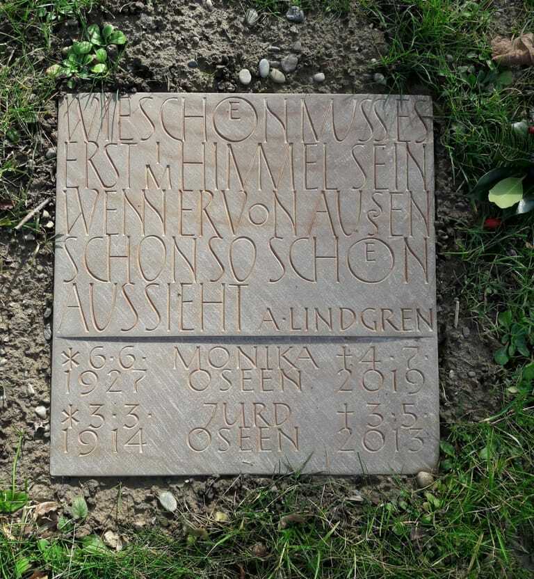Prämierte Urnenplatte
