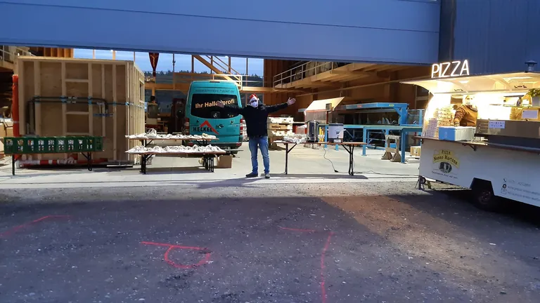 Open-Air Weihnachtsfeier-Lokation