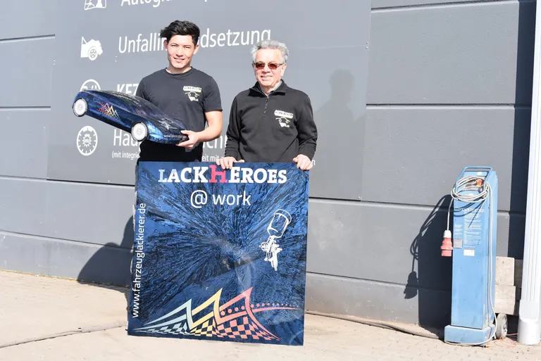 Peter Maierhofer mit Jan Agha Habibi