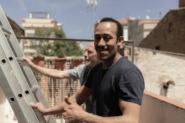 Szene aus Fim "Sechs Tage unter Strom".