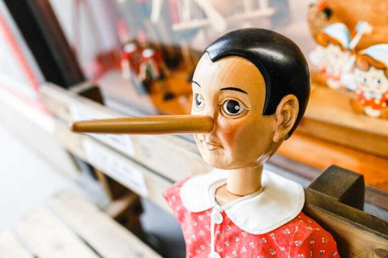 Pinocchio-Holzfigur
