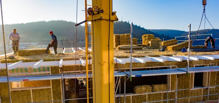 Stroh als D&auml;mmstoff