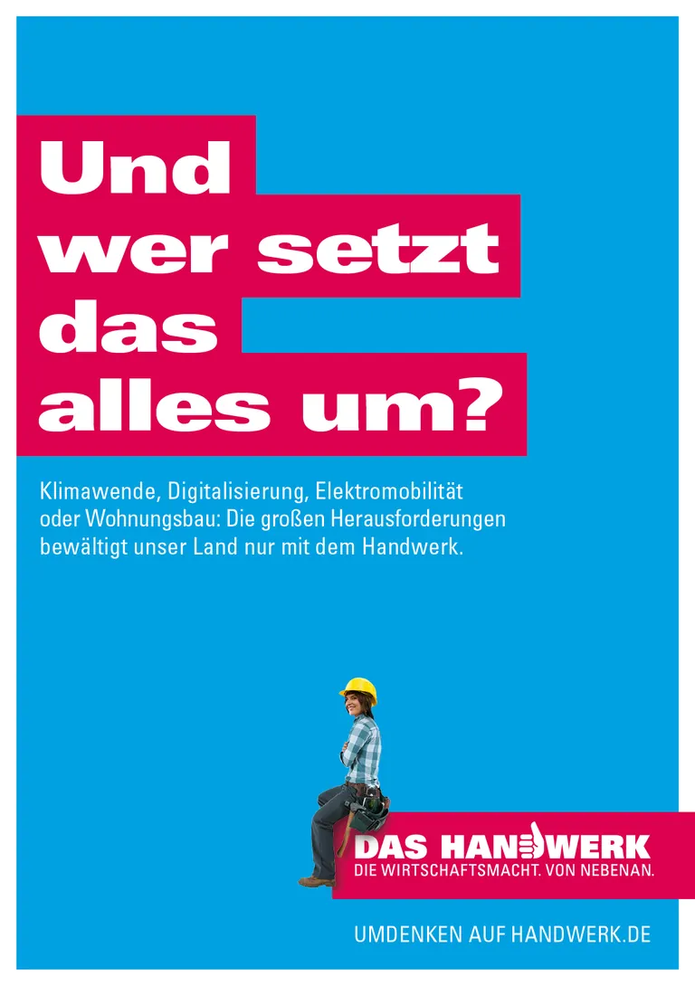 Postkarte-Vorderseite von Das Handwerk.