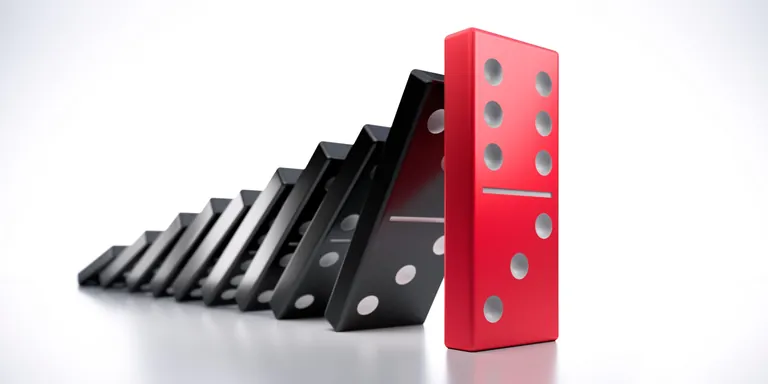 Dominosteine fallen